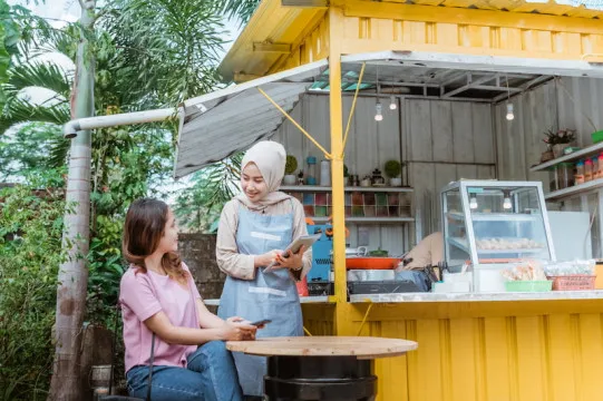 desain warung kecil depan rumah