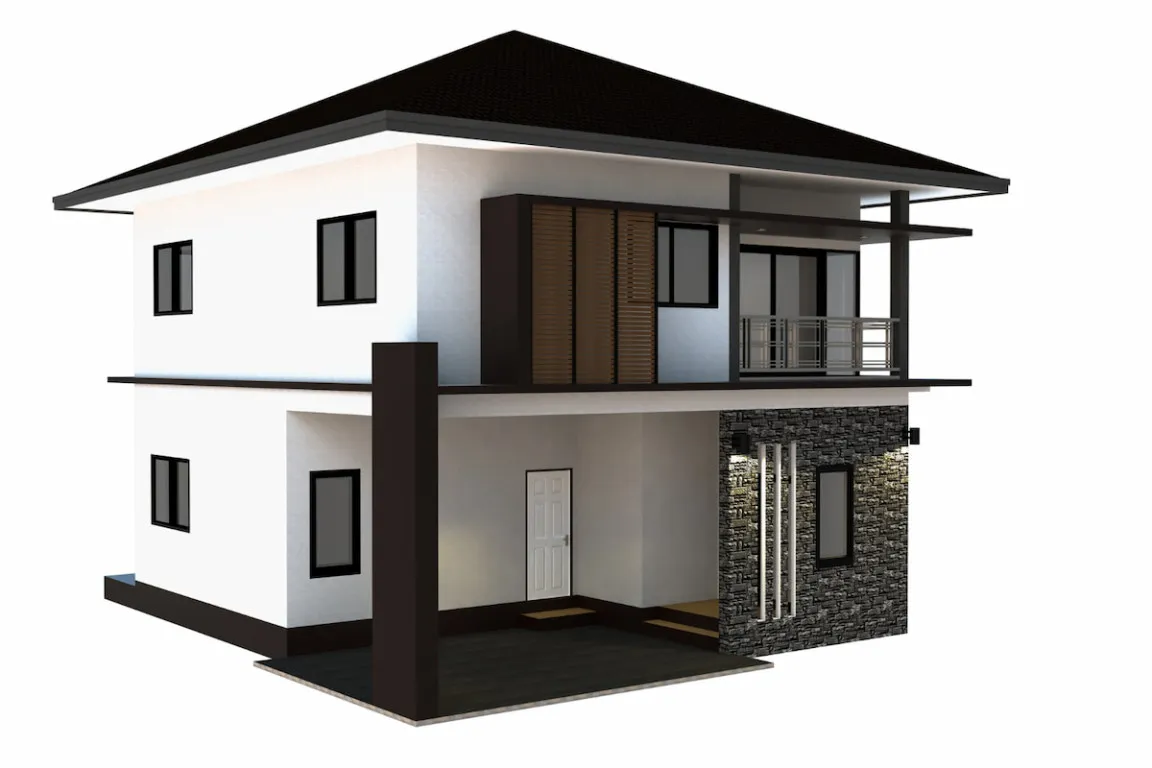 rab rumah 2 lantai