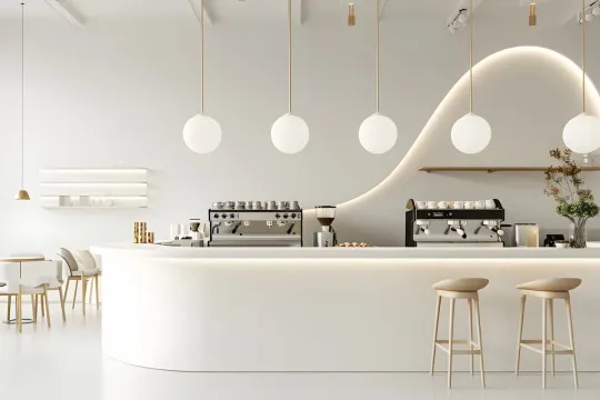 minimalist cafe