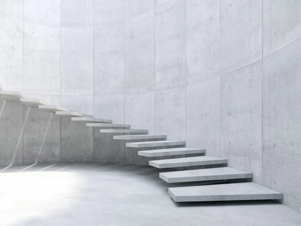 tangga melayang beton