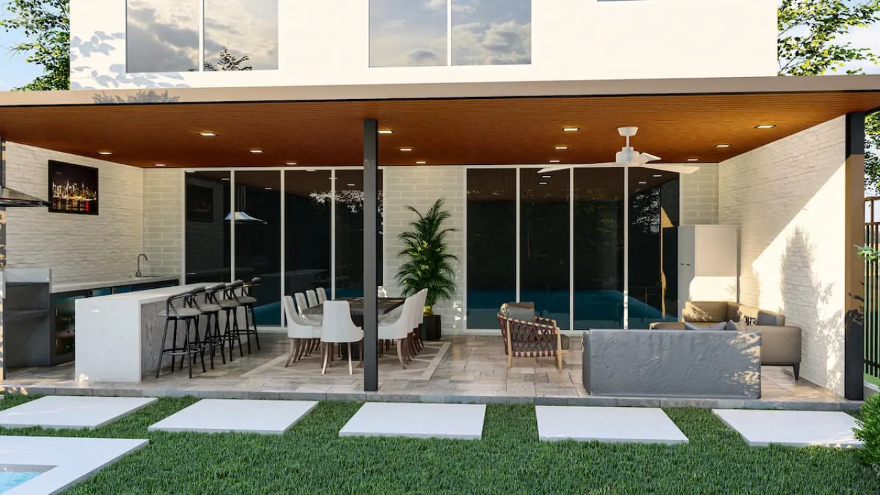 model teras belakang rumah